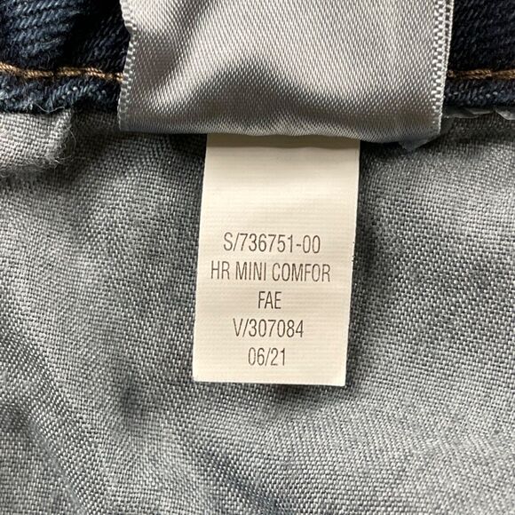 Old Navy Skirt 28 High Rise Secret Slim Pockets Denim Mini Button Fly - Picture 6 of 7